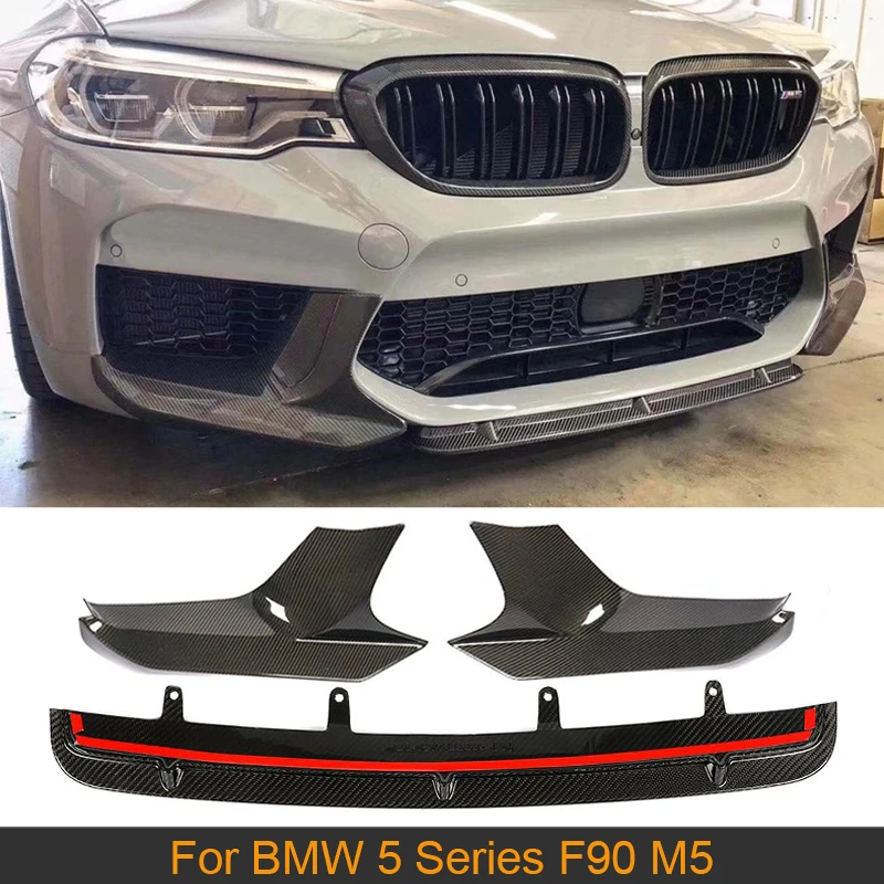 

Разветвители для переднего бампера автомобиля для BMW 5 серии F90 M5 2018-2020, разветвители для переднего бампера, разветвители для подбородка, защ...