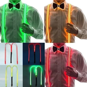 Imported LED Neon Light Men Woman Suspenders Dancing Lights Wedding Party Decorations DIY Costumes Glow Festi