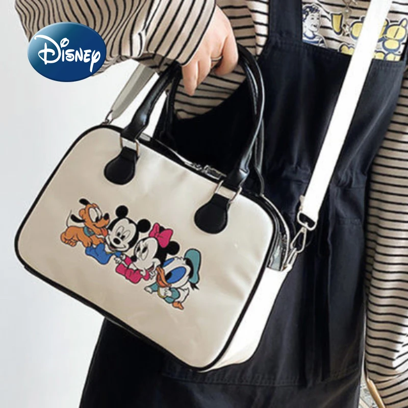 

Disney Mickey's New Women's Handbag Luxury Brand Women's Shoulder Bag Cartoon Cute PU Large Capacity Fashion Girls Oblique Bag