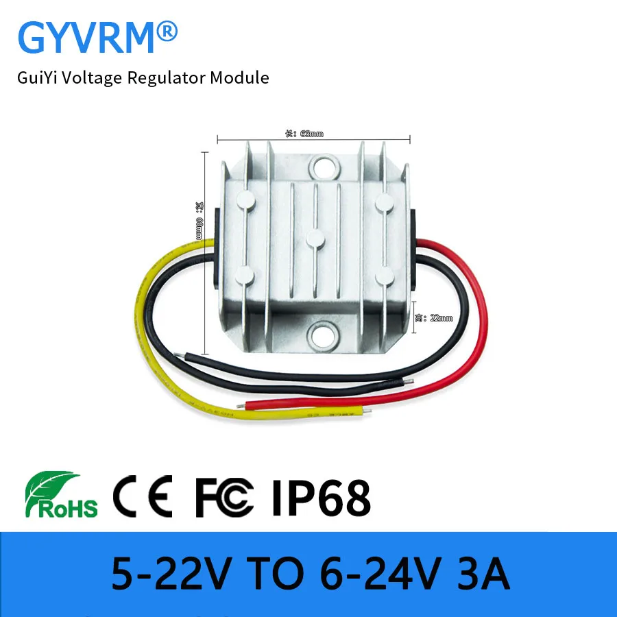 Регулируемый Повышающий Модуль от 5-22 в до 6-24 В, 3 А, повышающий преобразователь от 12 В до 15 в, 16 В, 17 в, 18 в, 19 в, 20 В, 24 В, 3 А, Повышающий Модуль
