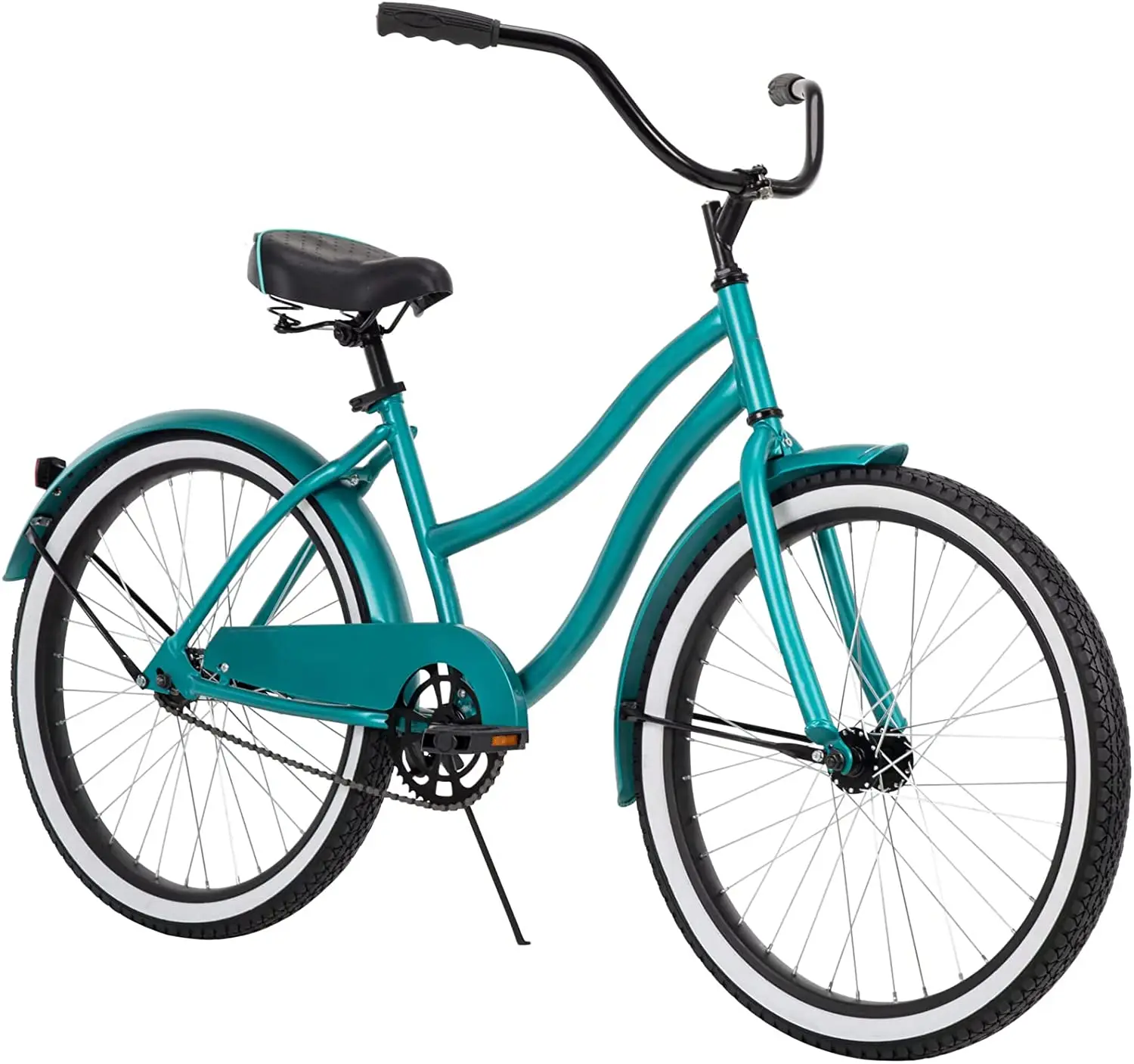 

24” Girls Beach Cruiser Bike for Women, Emerald Green