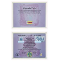 1pcs new zimbabwe commemorative coupon nonillon containers 54 zeros with serial number home decoration for collection