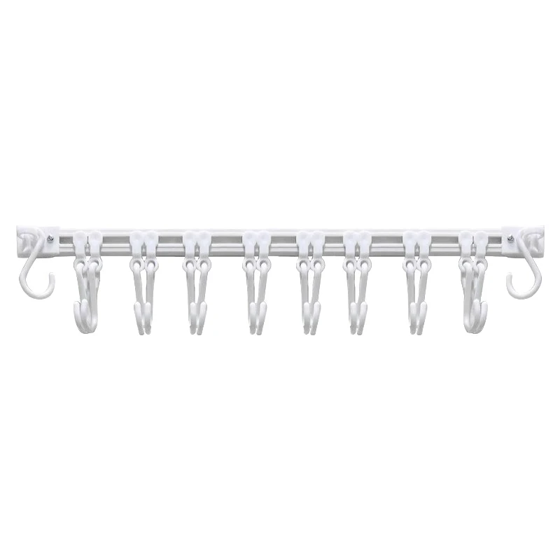 Kitchen Utensil Rack Bedroom Wall Rai Oraanizer Space Saving Hooks Pan Pot Hangers Adhesive Hangel