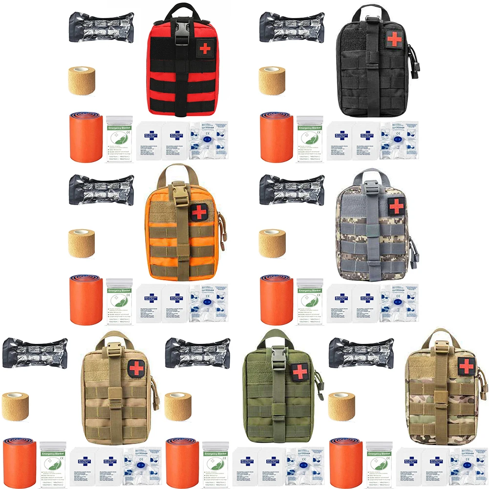 

Набор первой помощи для экстренного выживания, портативный аварийный набор для выживания, многоразовые аксессуары для охоты, кемпинга, аль...