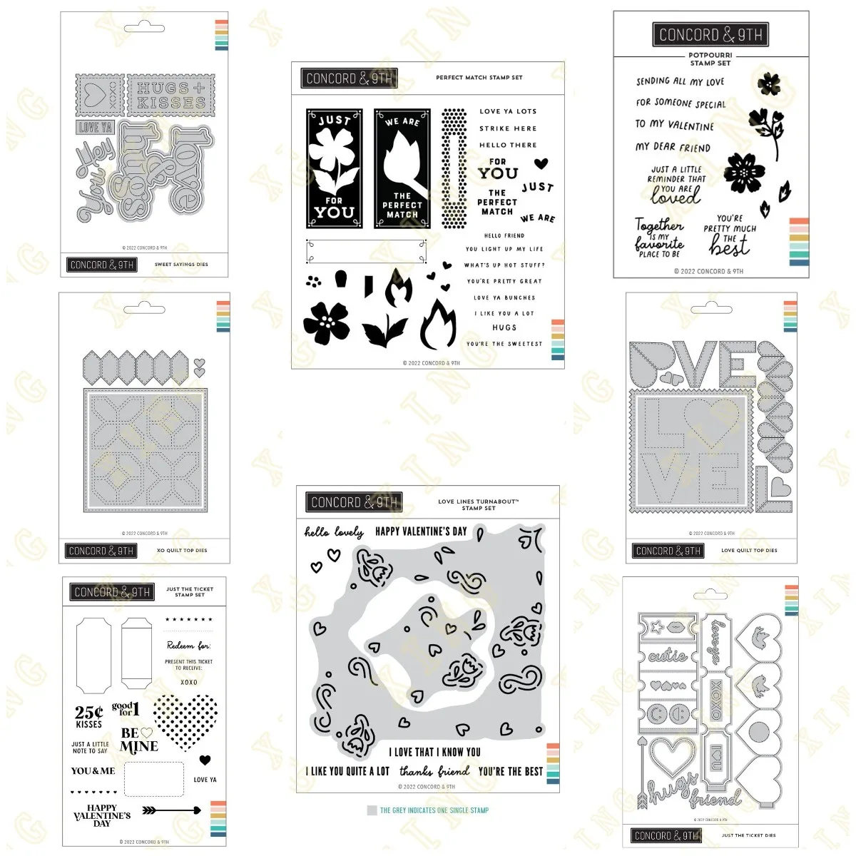 

New Valentine's Day Love Lines Sweet Sayings Metal Cutting Dies Clear Stamps Scrapbook Diary Secoration Embossing Stencil Templa