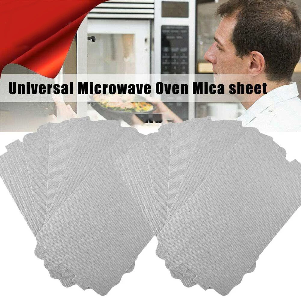 

10pcs 11.6*6.5cm Mica Plate Gasket Sheet For Electric Hair-dryer Toaster Microwave Oven Warmer Home Appliances Accessories