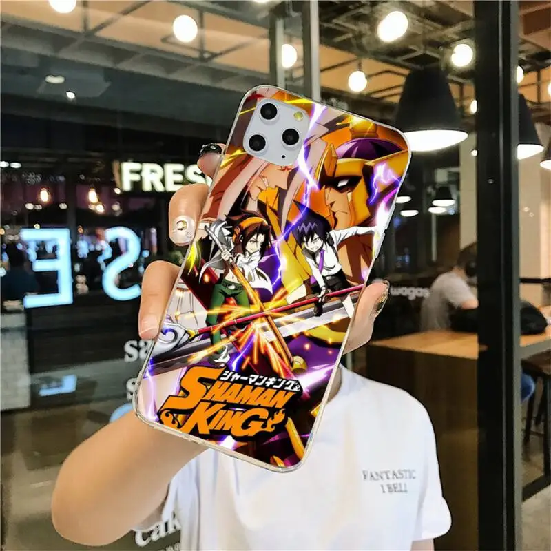 Чехол для телефона с аниме Shaman King iphone 13 12 11 Pro Mini XS Max 8 7 Plus X SE 2020 XR силиконовый