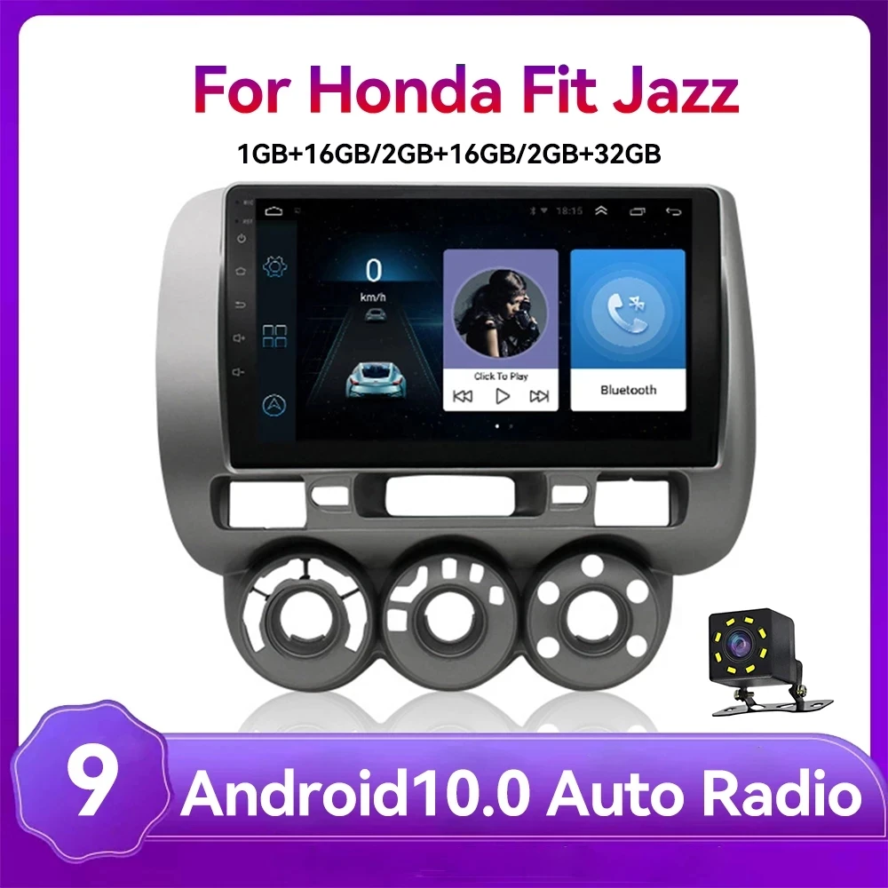 

2G+32G Auto-radio GPS multimedia video player For HONDA JAZZ City 2002 2003 2004 2005 2006 2007 with USB FM 2.5D screen unit