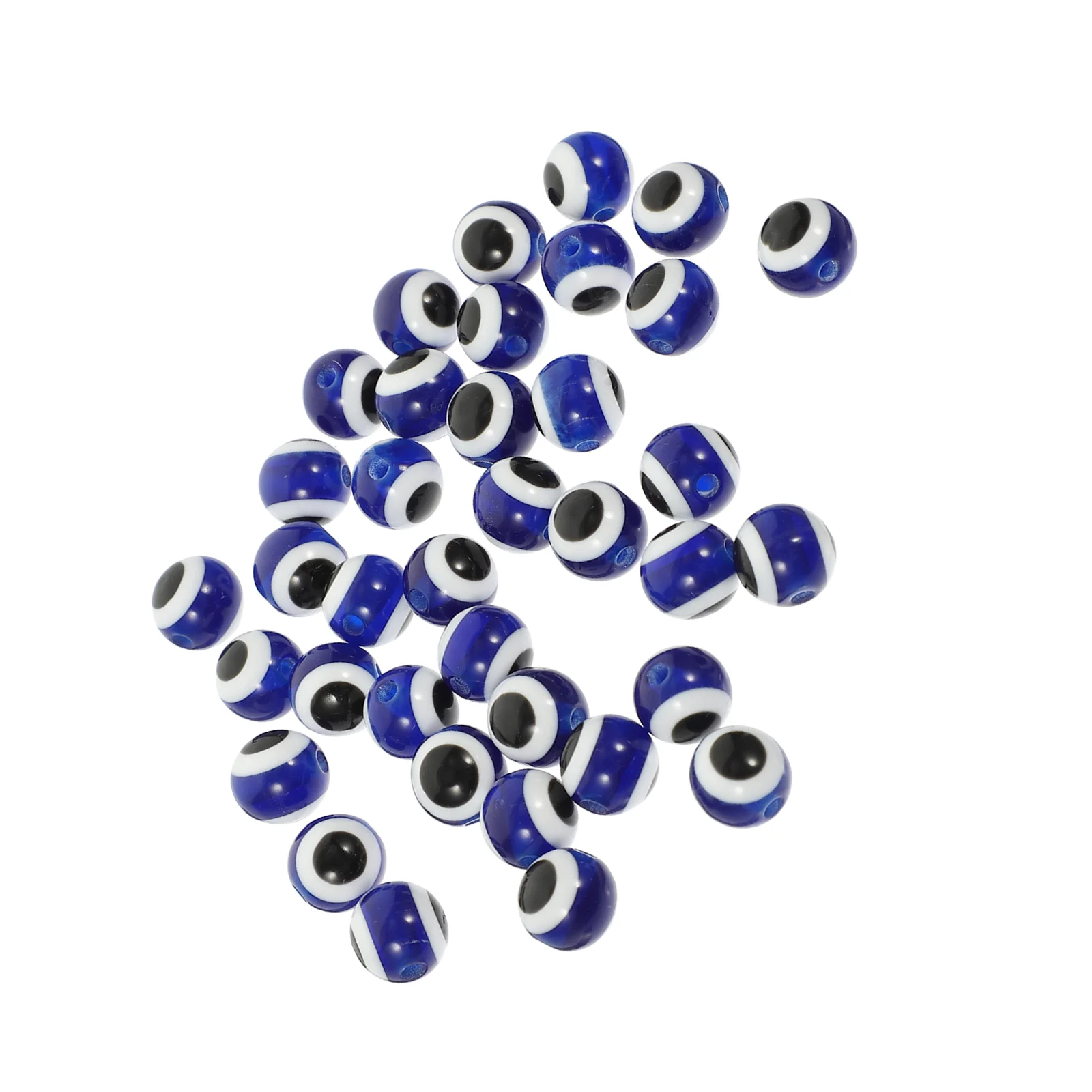 

100Pcs Evil Eye Beads Plastic DIY Jewelry Beads Adornments Craft Making Beads