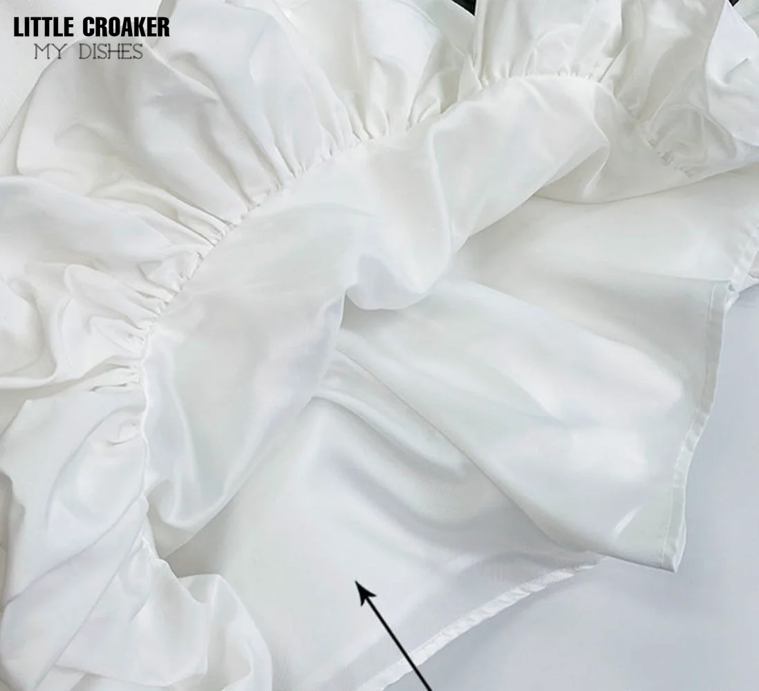 Женская летняя Модная белая черная мини-юбка с оборками и высокой талией