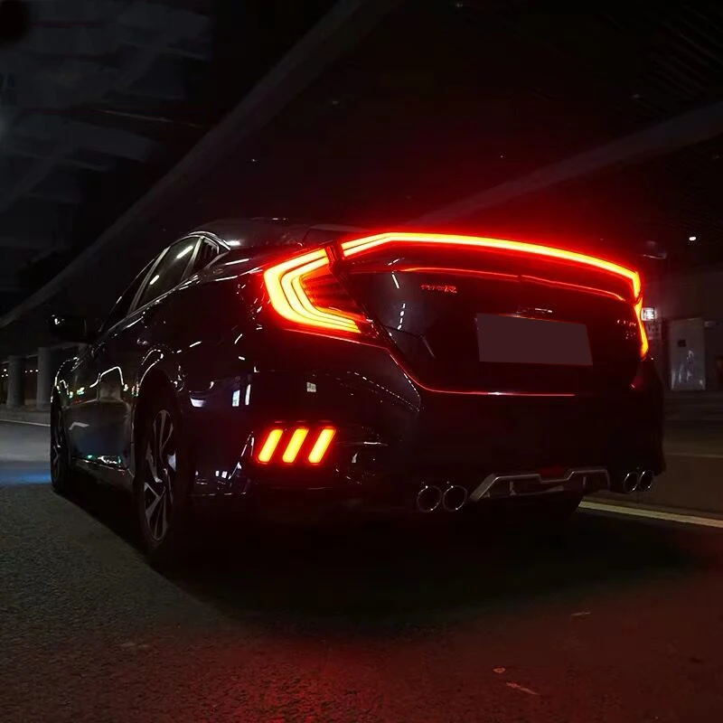 Для Honda Civic 10-й седан 2017 2018 2016 12 В автомобильные задние фонари задний фонарь