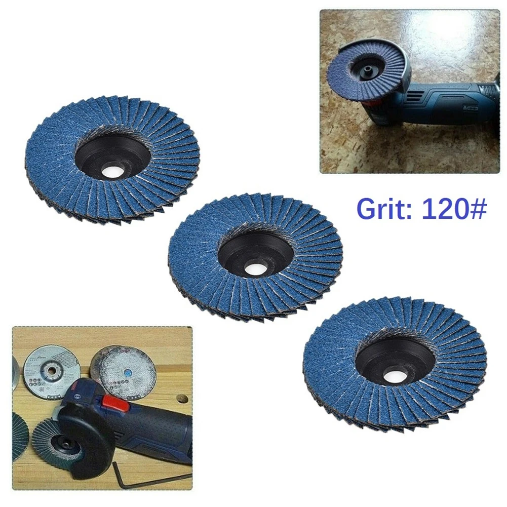 

100% Brand New Grinding Wheel Hard-wearing Metal Grind Sanding Discs Zirconium Corundum 120# 3pcs Angle Grinder