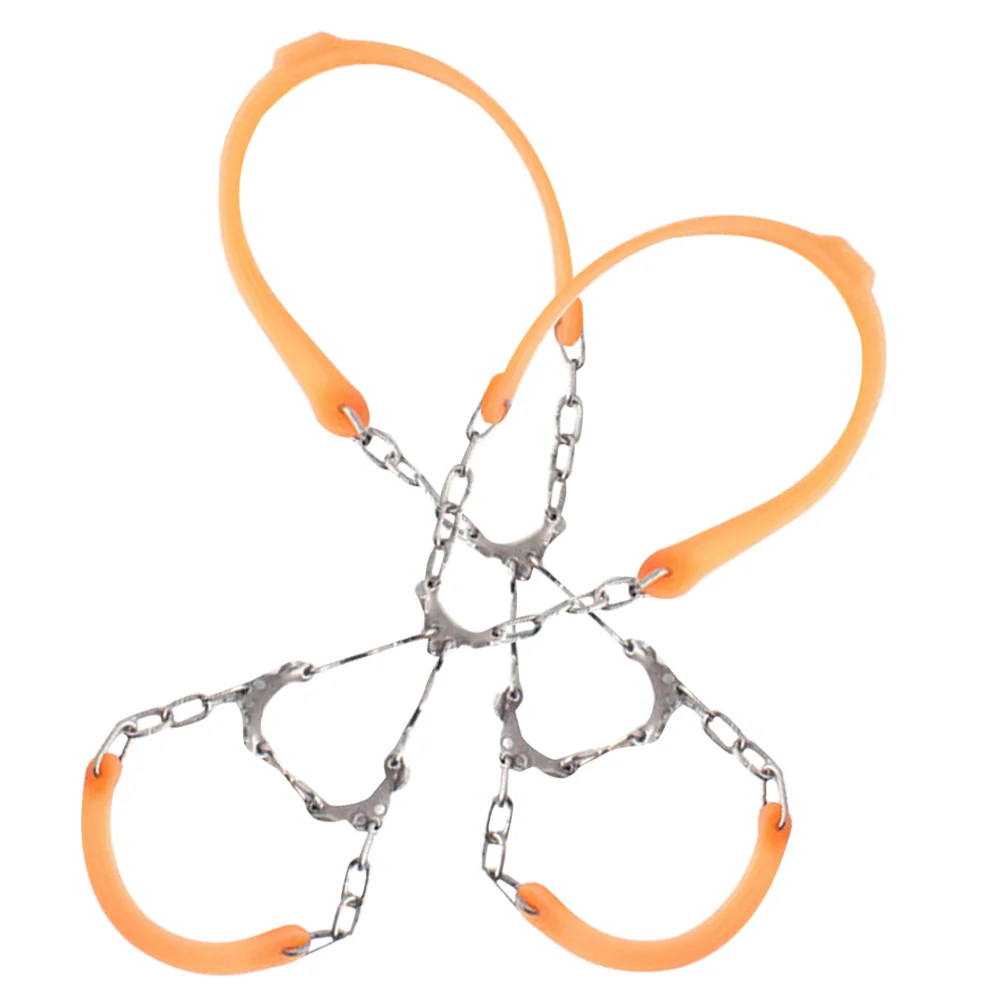 

2pcs Ice Snow Grips Shoes Chains Hiking Camping Ice Grippers Climbing Spikes Accessories