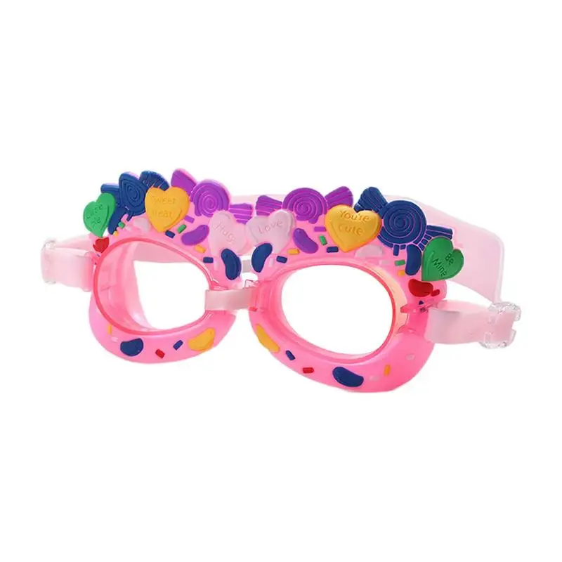 

Очки для плавания для девочек, милые плавательные очки с затычками для ушей, водонепроницаемые противотуманные тренировочные очки для плав...