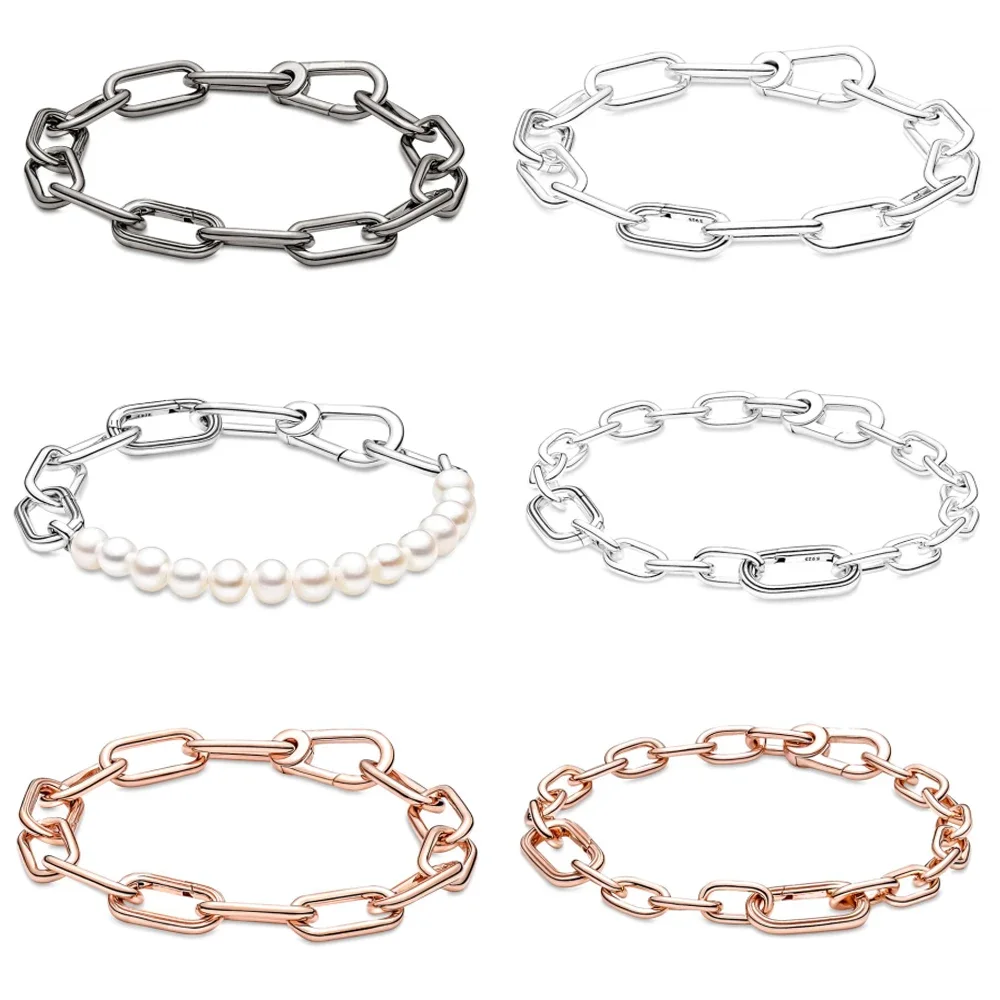 

Женский браслет из серебра 2021 пробы, с цепочкой