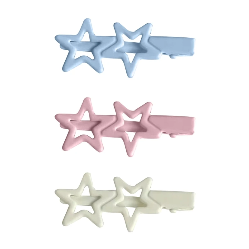

Girl Hair Clip Matte Star Hair Barrettes Hair Pins for Girls Photography Headdress Sweet Hair Styling Accessories 10pcs