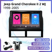 autoradio for jeep grand cherokee ii 2 wj 1998 2005 android 2 din car radio multimedia stereo player gps head unit carplay auto