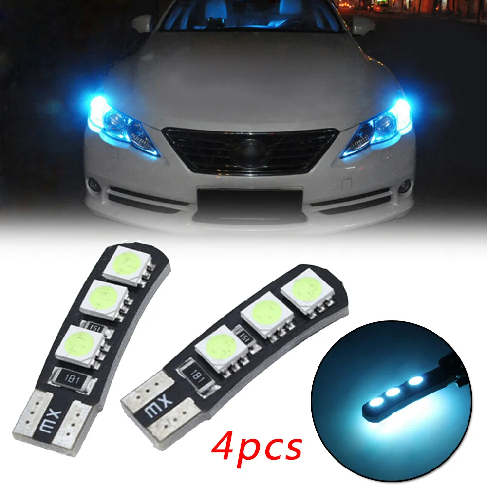 

Светодиодная лампа T10-6SMD, 4 шт., 12 В постоянного тока