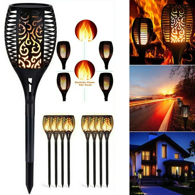 

12/33/96LED Solar Light Garden Lights Flickering Flame Torch Path Lights Solar Led Light Outdoor Waterproof Solar Lamp