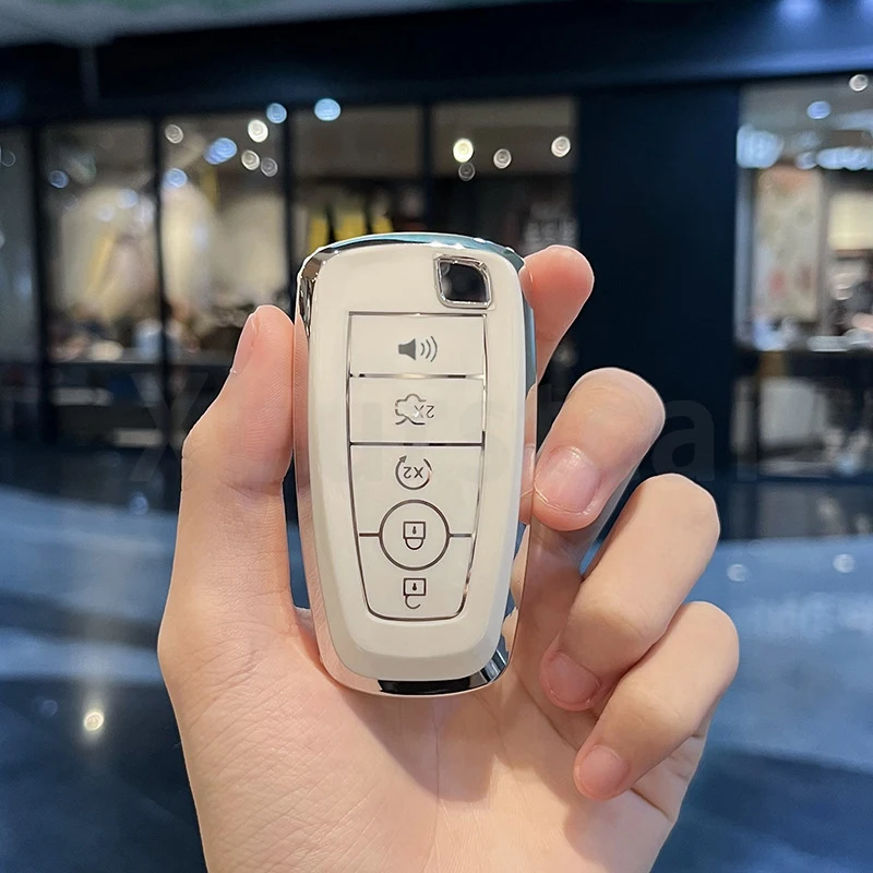

3/4/5 кнопок из ТПУ, чехол для дистанционного ключа автомобиля, чехол для Ford Explorer Mustang Fusion Escape F150 F250 F350 F450 F550, брелок без ключа