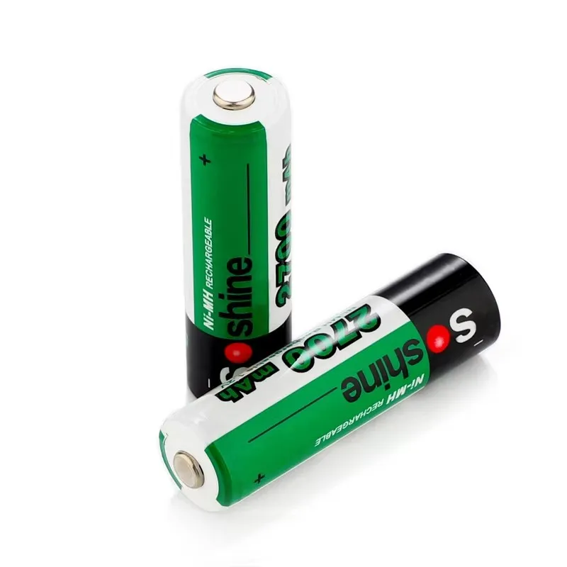Soshine 16 шт. 1 2 В AA 2700 мАч Ni-Mh аккумуляторная батарея с 1000 циклом и батарейным блоком