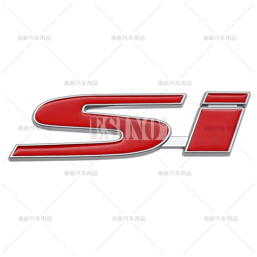 

Автомобильный Стайлинг 3D металлический клейкий значок хромированный цинковый сплав SI эмблема значок автомобильный аксессуар для Honda Civic Si