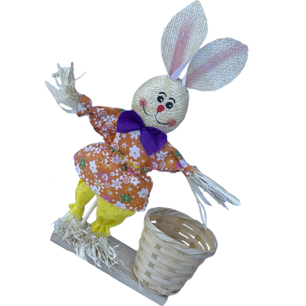 

Holder Pen Rabbit Bunny Easter Cupdesk Organizer Storage Stationary Accessories Table Decorative Stand Egg Trash Can Mini Decor