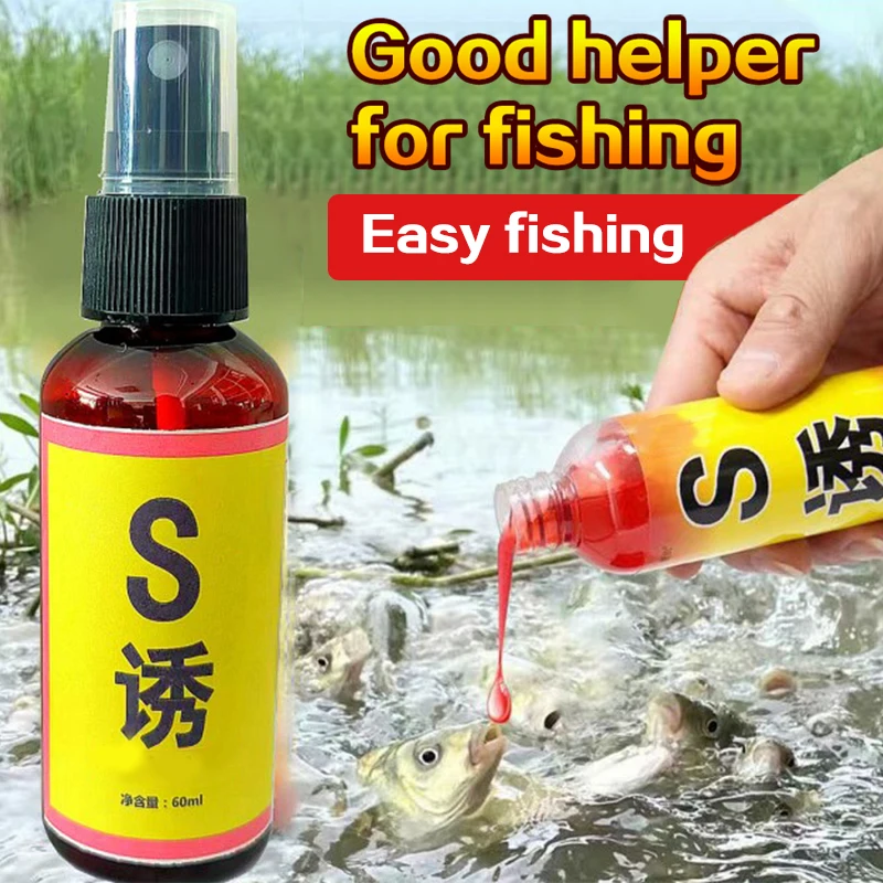 

Fishing Baits Attractants 60ml Lures Liquid Attractant Natural Scent Drag for Sea River Freshwater Fish Effective Attract Fish