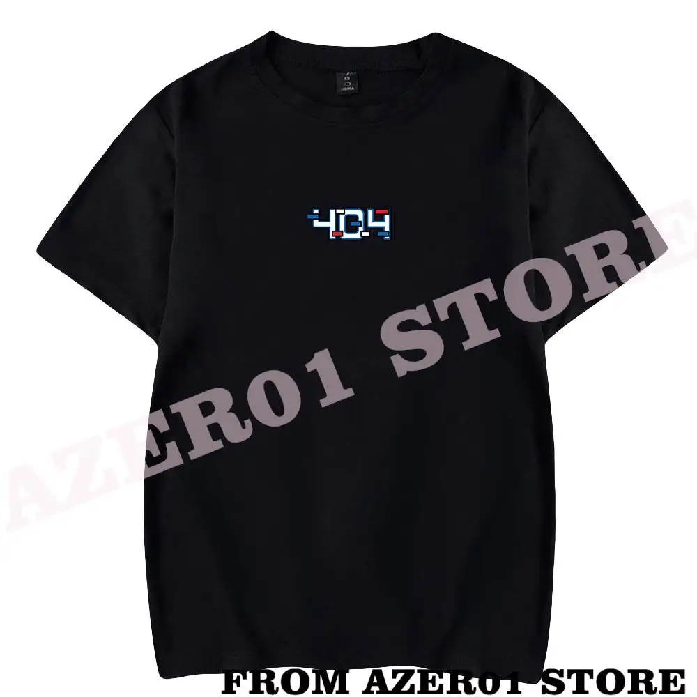 GeorgeNotFound George 404 Glitch Merch T-shirt Summer Street Men/Women Streetwear Dream Team SMP MCYT GNF Tshirt Short Sleeve