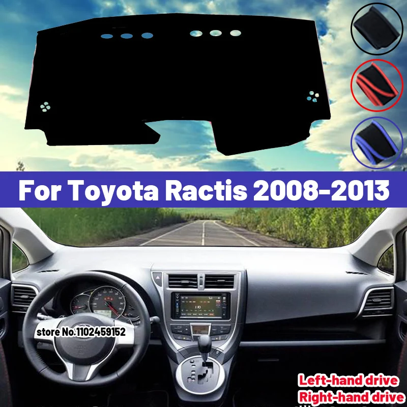 

Высококачественный коврик для приборной панели автомобиля Toyota Ractis 2008 2009 2010 2011 2012 2013, солнцезащитный козырек, избегающий искусственных ковриков, защита от УФ-лучей