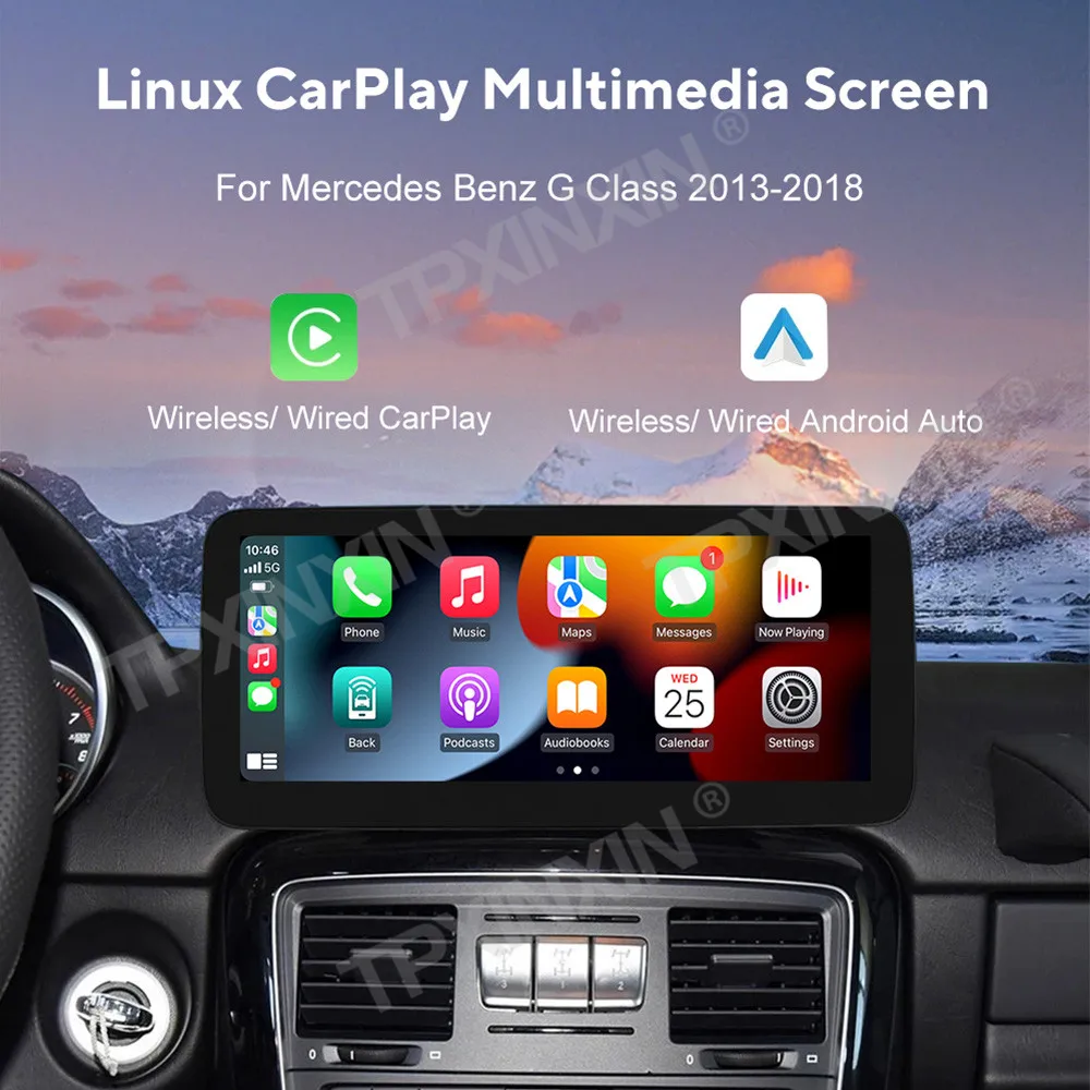 Автомагнитола Linux экран для Mercedes Benz ML W166 GL X166 GLE GLS 2013-2018 беспроводной блок Carplay