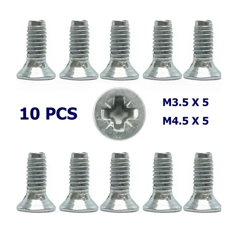 10/50/100 шт. набор винтов с плоской головкой никелированные крестообразные винты