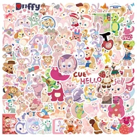 1050100pcs disney linabell lotso duffy stickers pvc laptop luggage water bottle skateboard guitar sticker decals for kids