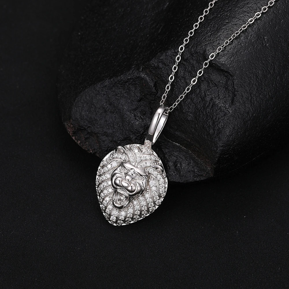 Lion Moissanite Necklaces for Women S925 Silver Pendant Men Hip Hop Jewelry Pass Diamonds Tester With GRA Free Shipping