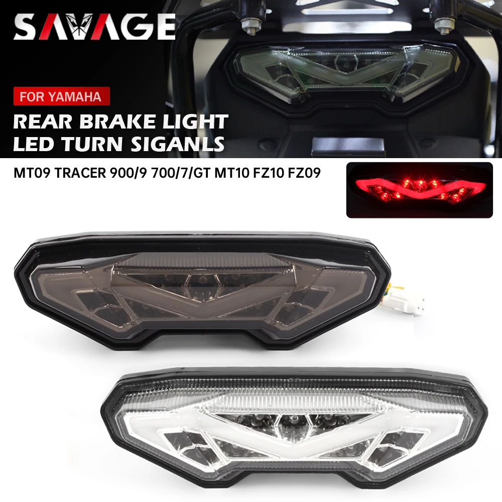 

Светодиодный задний фонарь, указатель поворота для YAMAHA MT09, трассировщик 900/700/GT, фонарь FZ09, FJ09, MT10, FZ10, интегрированный тормозной фонарь для мотоцикла