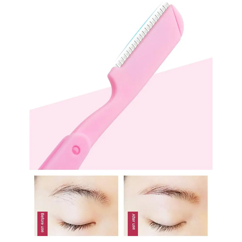 

1pc Eyebrow Scraper Foldable Easy To Carry Mini Blade Eyebrow Knife Eye Makeup Tool Retractable Eyebrow Scraper Beauty Cosmetic