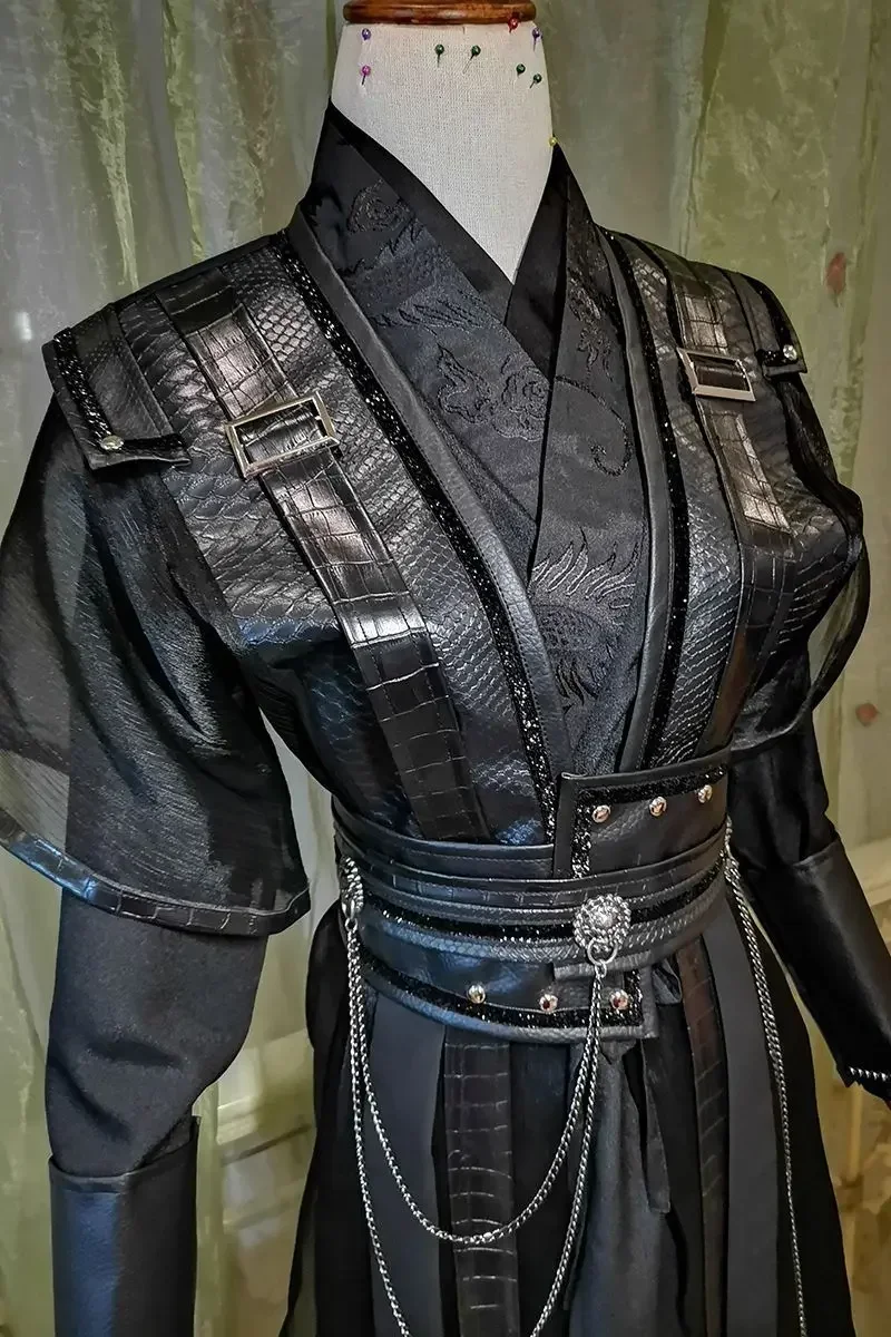 Роскошный карнавальный костюм Hanfu для мужчин традиционный китайский винтажный