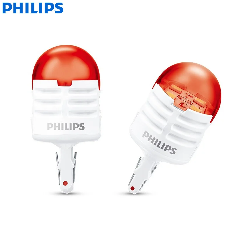 Philips светодиодный T20 W21/5W 580 7443 Ultinon Pro3000 12V красный указатель поворота