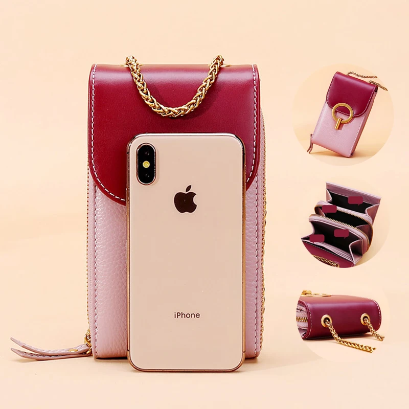 

Mini Crossbody Bags for Women Phone Bag Fit 4~7 inch mobile phone Small Female Shoulder Handbags wallet FHX-Byk