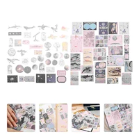 1 set stickers scrapbooking stickers diy hand account stickers creative paper stickers for students kids men