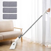 water spray mop handle home cleaning tools wash lazy flat mops floor cleaner with replacement reusable microfiber pads