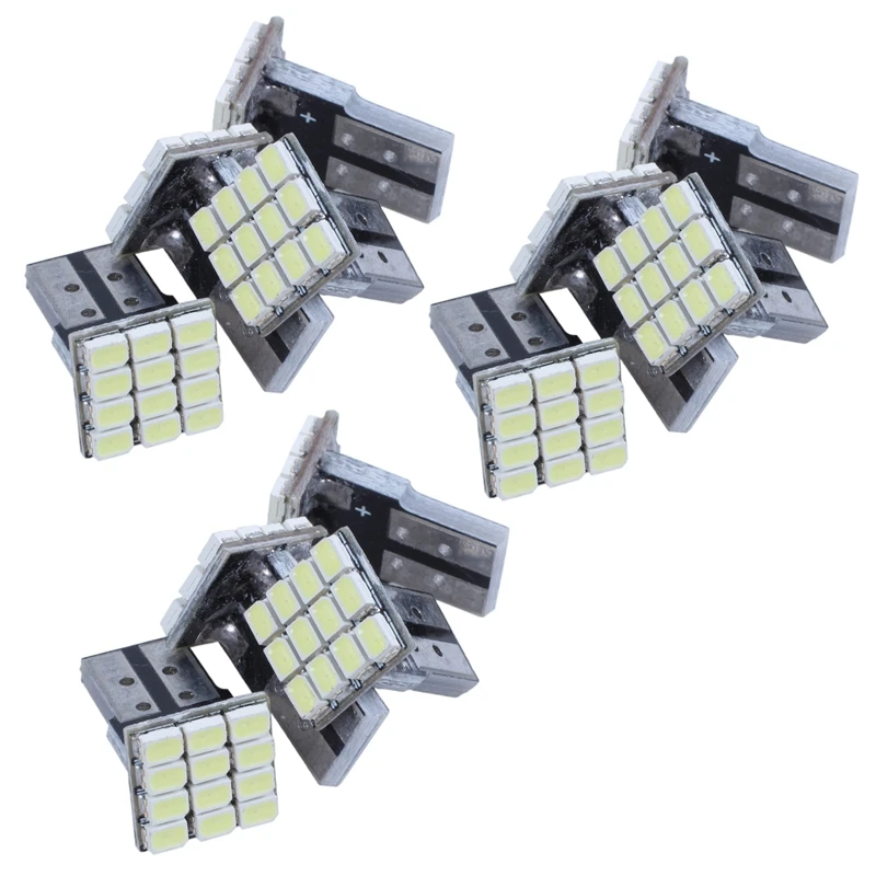 

12X T10 W5W белый Canbus 1206 12-SMD светодиодный ная лампа 12 В