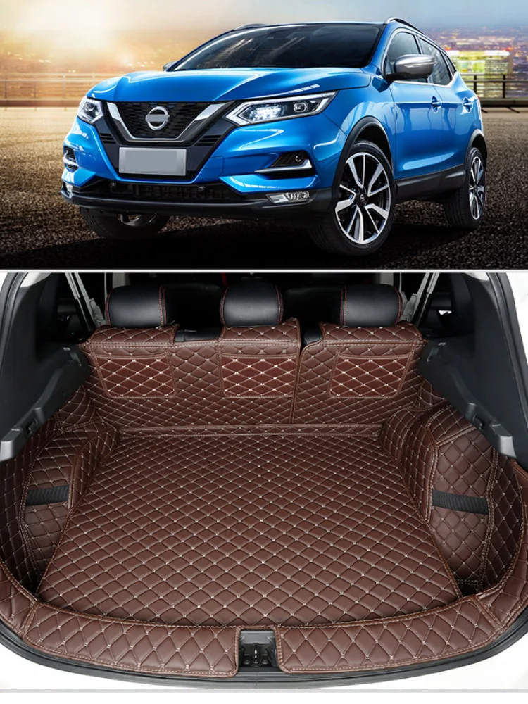 For Nissan Qashqai J11 2021 2020 2019 2018 2017 2016 Car All Inclusive Rear Trunk Mat Cargo Boot Liner Tray Luggage Protective