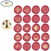 1pc wax seal stamp 25mm head wish bottle removable sealing brass stamp head for creative gift envelopes invitations cards decor