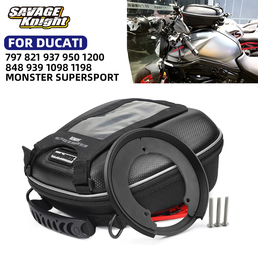 Tank Bag For Ducati Supersport 939 950 848 1098 1198 Monster 937 950 797 821 1200 Motorcycle Saddle Bag Racing Backpack