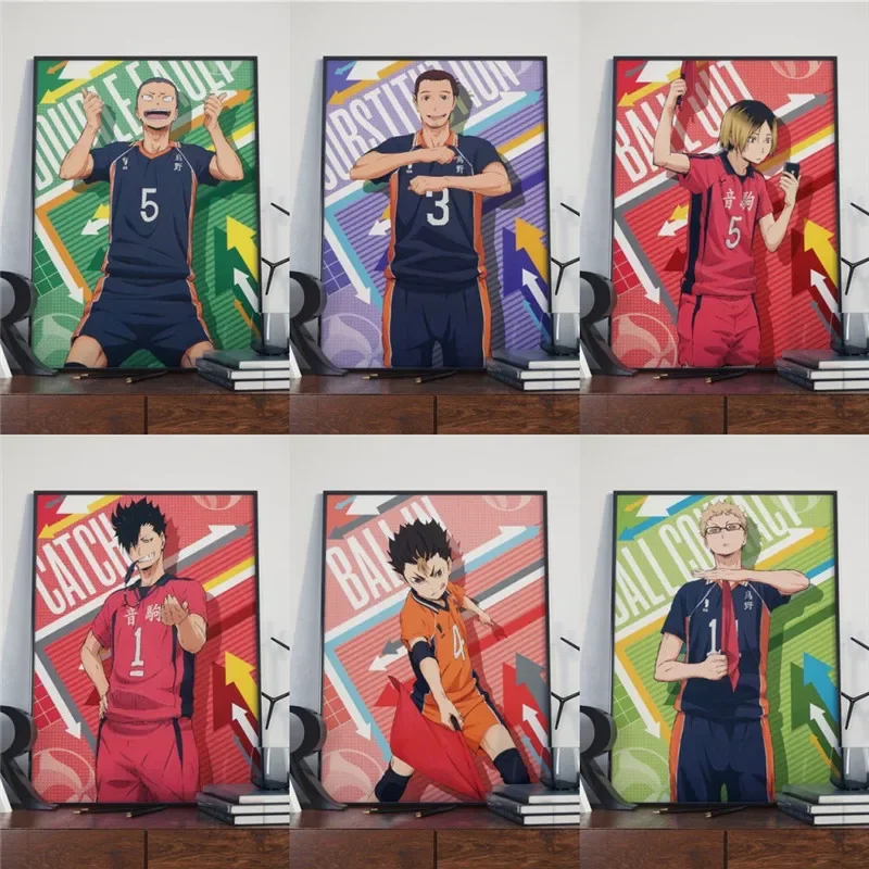 Аниме Haikyuu манга печать на холсте
