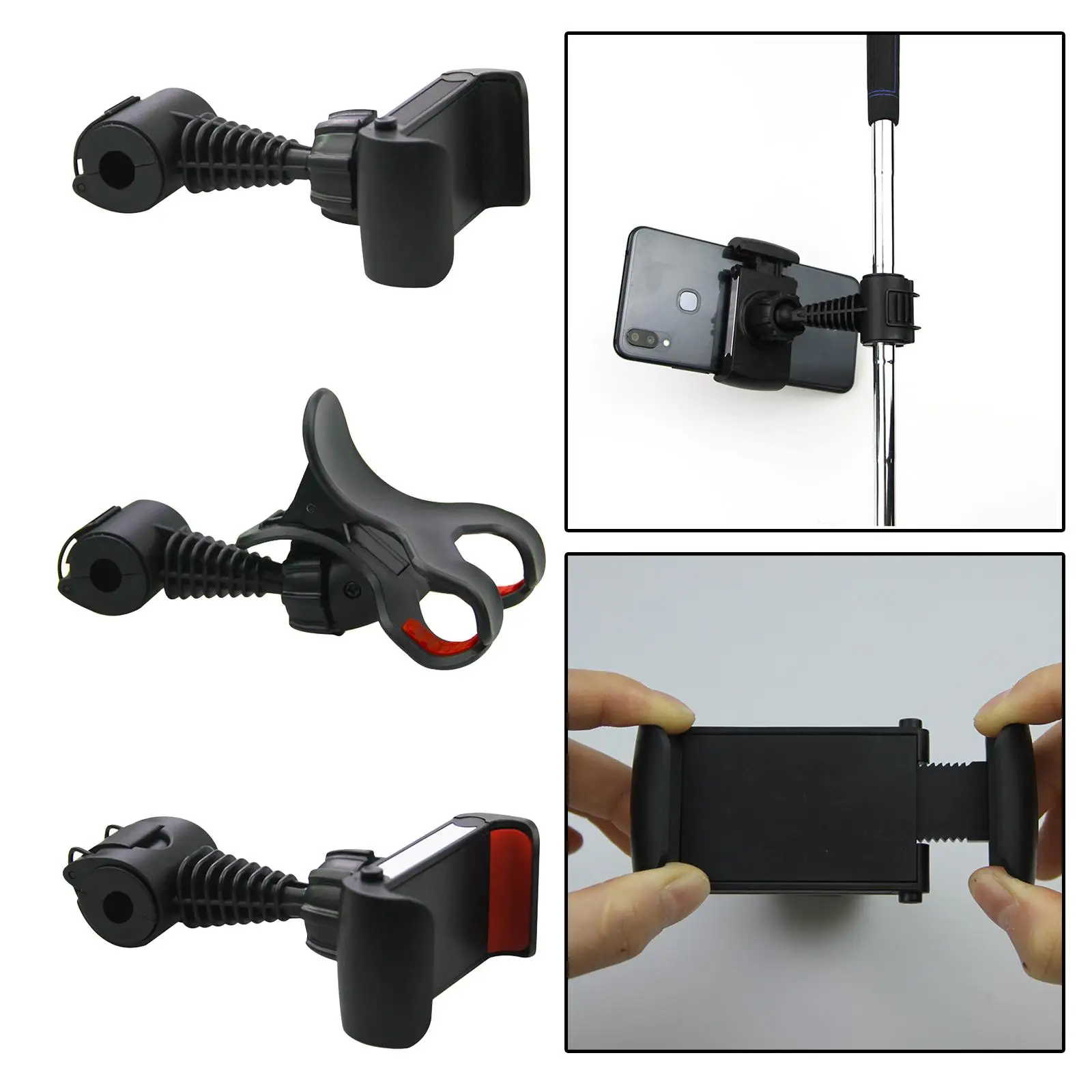 

Golf Phone Camera Holder Clip Golf Accessories Training Aid Quick to Set Up