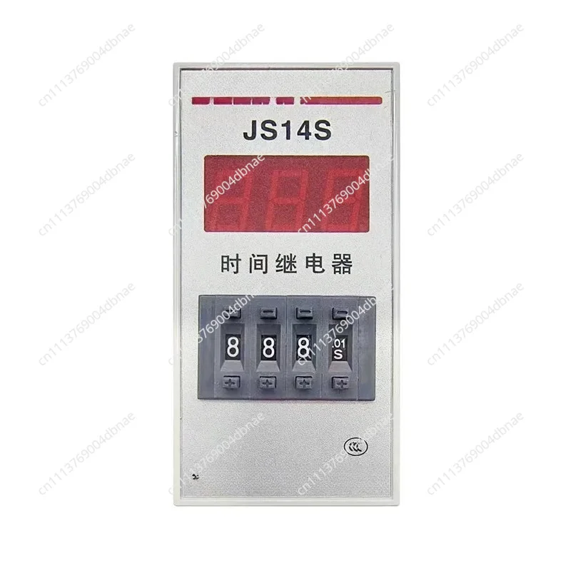 Фото Цифровое реле времени JS14S 3-битовое с дисплеем, 0.01с-999ч, AC220V/380V/24V №1
