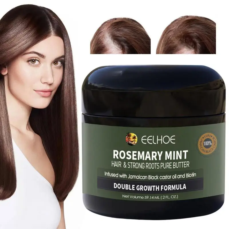 

Organics Rosemary Strengthening Hair cream Miracle Repair for Dry Damaged Hair Rosemary Hair Care Essential Cream 59.14ml