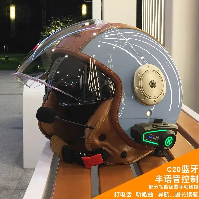 Умный Bluetooth-шлем для мотоциклистов etro теплый шлем защиты ушей с открытым лицом